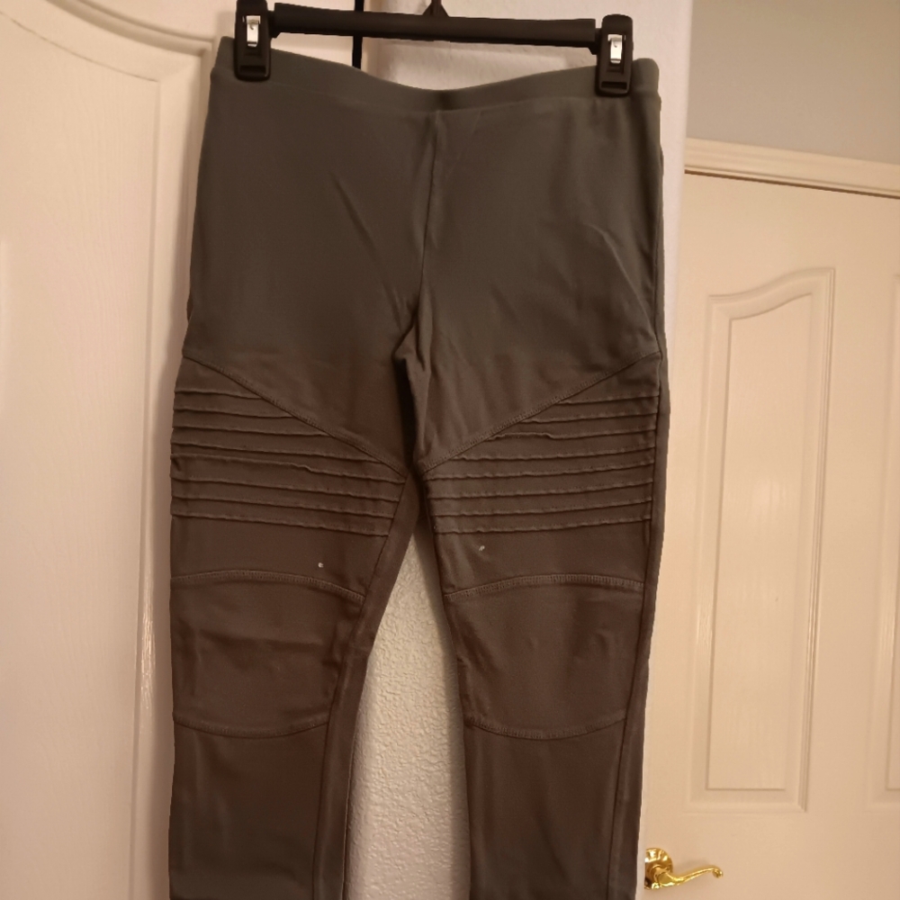 Khaki Style Green Pants Girls